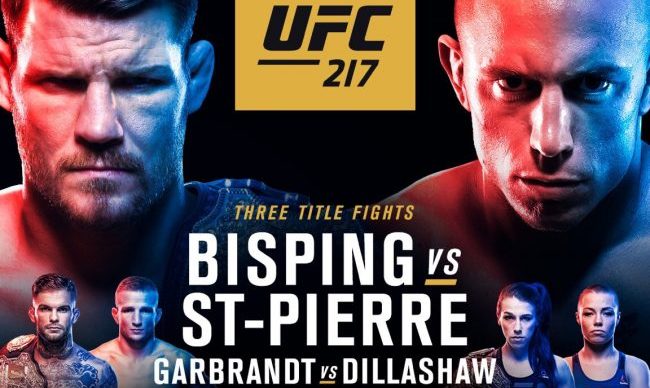 Результаты и бонусы UFC 217: Bisping vs. St-Pierre