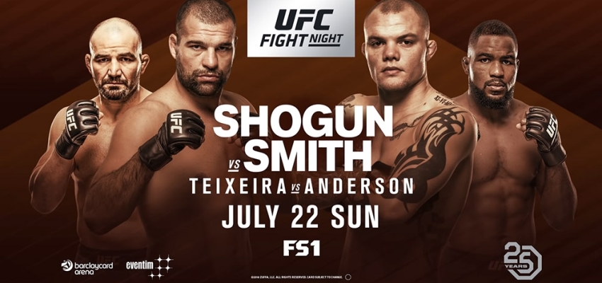 Результаты и бонусы UFC Fight Night 134: Shogun vs. Smith