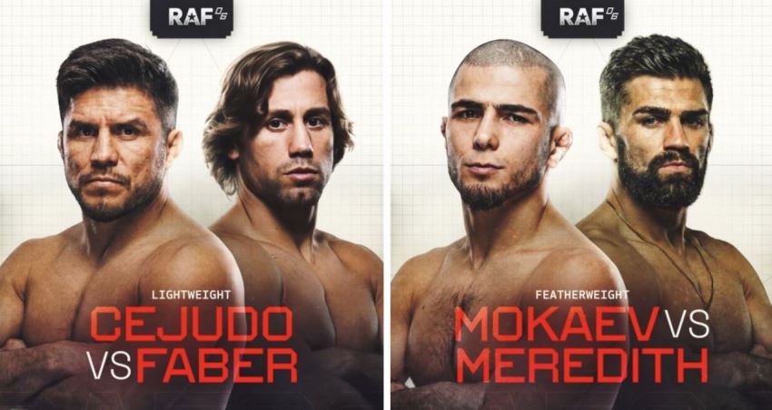Схватки Генри Сехудо — Юрайя Фэйбер и Мухаммад Мокаев — Брайс Мередит состоятся на RAF 6