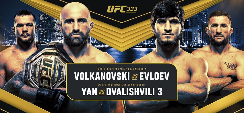 Результаты и бонусы UFC 333: Volkanovski vs. Evloev Результаты и бонусы UFC 333: Volkanovski vs. Evloev