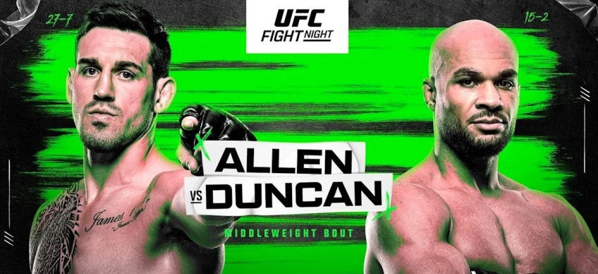 Результаты и бонусы UFC Fight Night 290: Allen vs. Duncan Результаты и бонусы UFC Fight Night 290: Allen vs. Duncan
